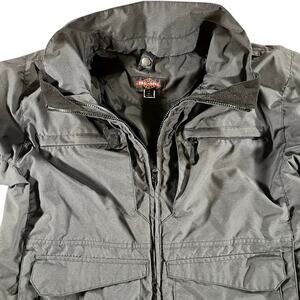 True-Spec Tactical Jacket Men’s Medium Gray Lightweight Utility Jacket